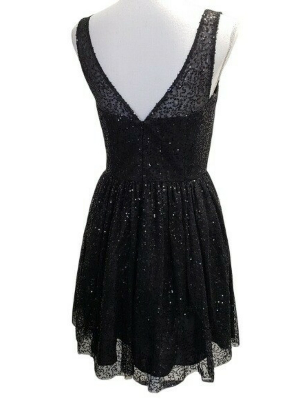 MXI Black Sequin Dress with Flaw Size 11/12 - Picture 2 of 7